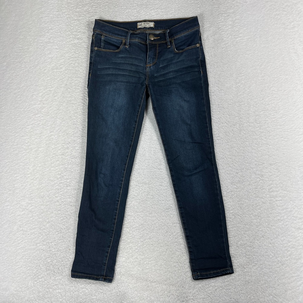 Free People Jeans Womens Skinny Jeans Sz 26 = 28x26 61855-16515125 Low Rise Blue